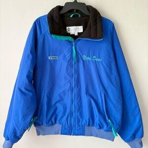 Vintage Columbia Blue Fleece Lined Ski Jacket 80s 90s